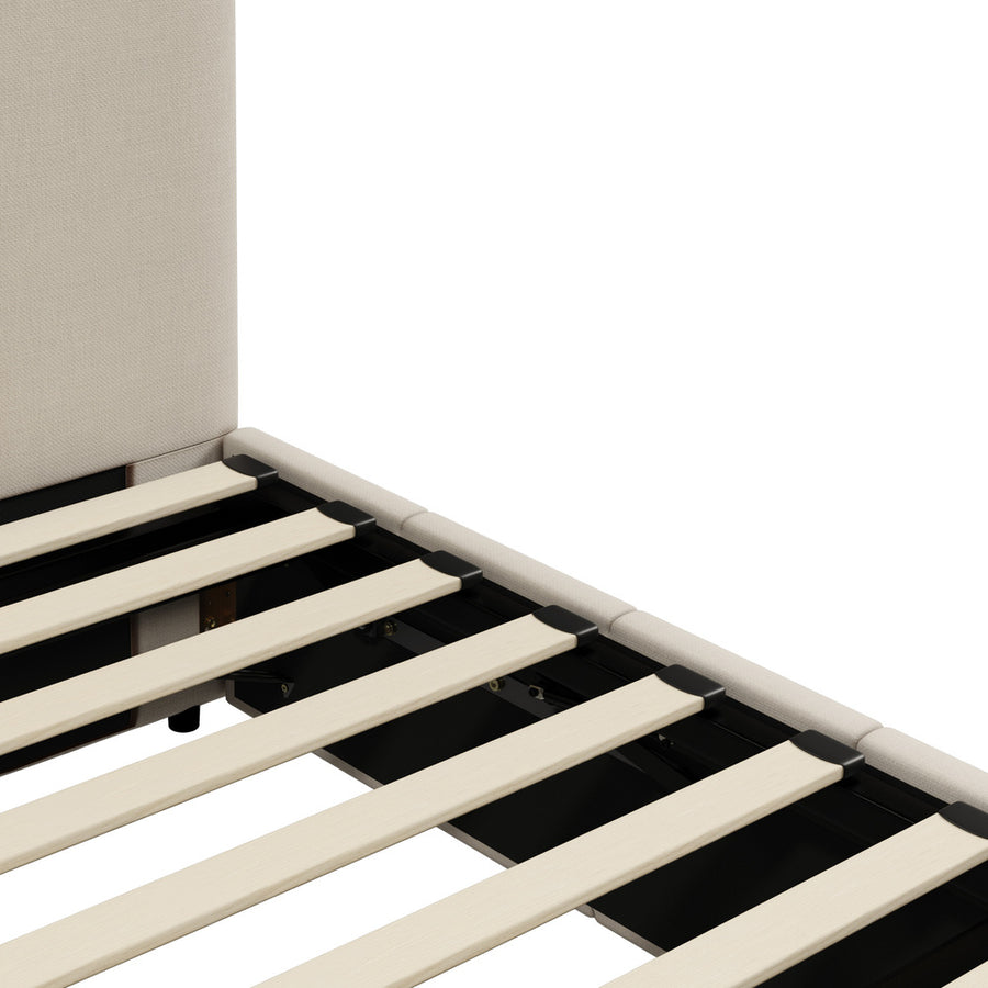 Oikiture Bed Frame Double Size Gas Lift Storage Base VISH, image 5