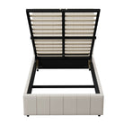 Oikiture Bed Frame King Single Gas Lift Storage Base VISH