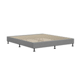 Oikiture Bed Frame King Size Fabric Grey