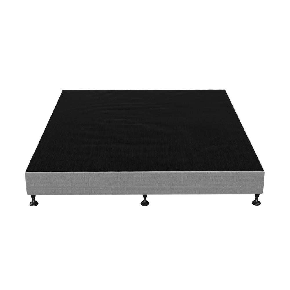 Oikiture Bed Frame King Size Fabric Grey