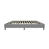 Oikiture Bed Frame King Size Fabric Grey