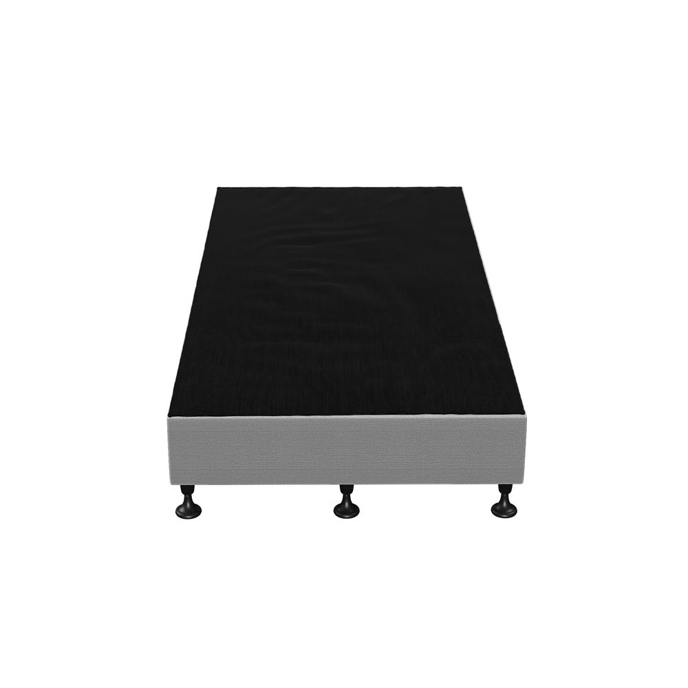 Oikiture Bed Frame Single Size Fabric Grey