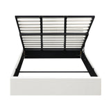 Oikiture Bed Frame King Size Gas Lift Base PU Leather ZOE