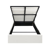 Oikiture Bed Frame King Single Gas Lift Base PU Leather ZOE