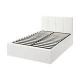 Oikiture Bed Frame King Single Gas Lift Base PU Leather ZOE
