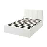 Oikiture Bed Frame King Single Gas Lift Base PU Leather ZOE - 45-Degree Angle