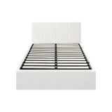Oikiture Bed Frame King Single Gas Lift Base PU Leather ZOE