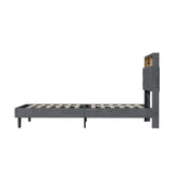 Oikiture Bed Frame with LED Storage Bedhead King Single Size NOVI - Extra Image