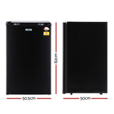 Devanti 110L Bar Fridge Black - Front View