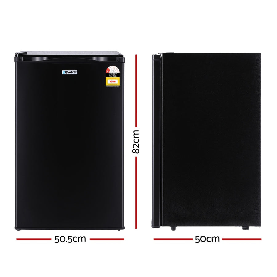 Devanti 110L Bar Fridge Black, image 2