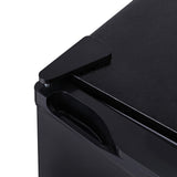 Devanti 110L Bar Fridge Black - 45-Degree Angle