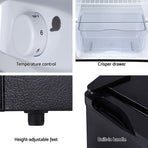 Devanti 110L Bar Fridge Black, image 6