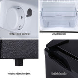 Devanti 110L Bar Fridge Black - Rear View
