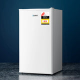 Devanti 95L Bar Fridge White - Close-Up Angle