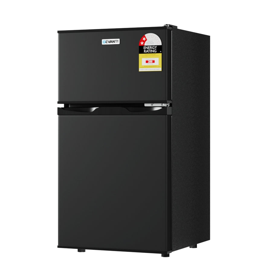 Devanti 85L black bar fridge with chiller compartment, image 7