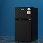 Devanti 85L Bar Fridge Mini Freezer Refrigerator with 25L Chiller, Black