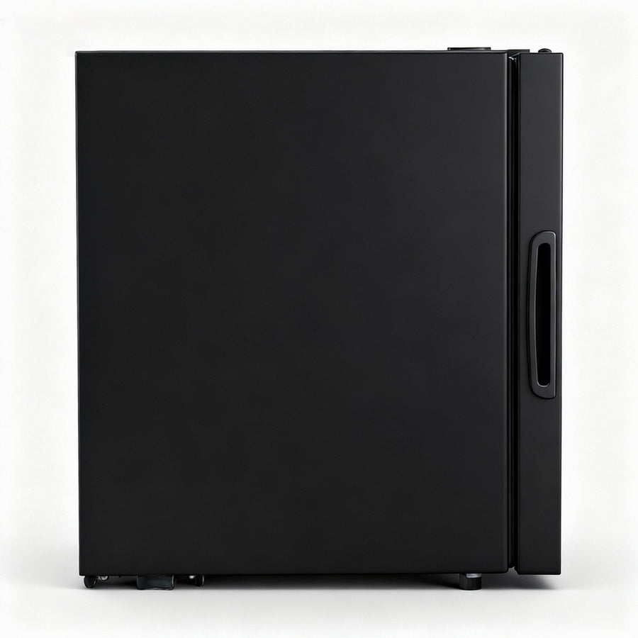 Devanti 40L Bar Fridge Glass Door Mini Fridge Countertop Cooler Black