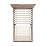 Oikiture Wooden Bed Frame King Single Contemporary Light Oak
