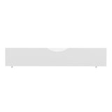 Oikiture 2x Storage Drawers Timber Trundle White - Front View