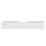 Oikiture 2x Storage Drawers Timber Trundle White