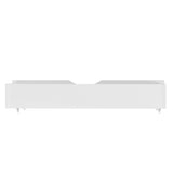 Oikiture 2x Storage Drawers Timber Trundle White - Close-Up Angle