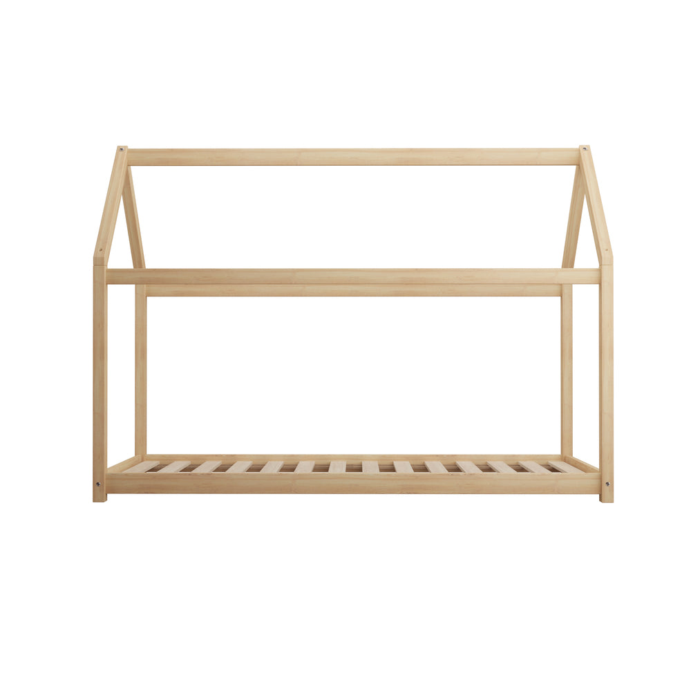Oikiture Wooden Bed Frame Single Pine Timber Platform