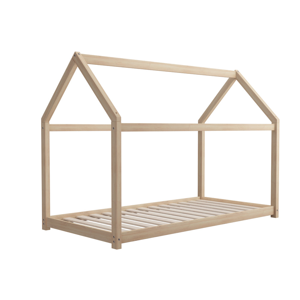 Oikiture Wooden Bed Frame Single Pine Timber Platform