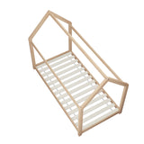 Oikiture Wooden Bed Frame Single Pine Timber Platform