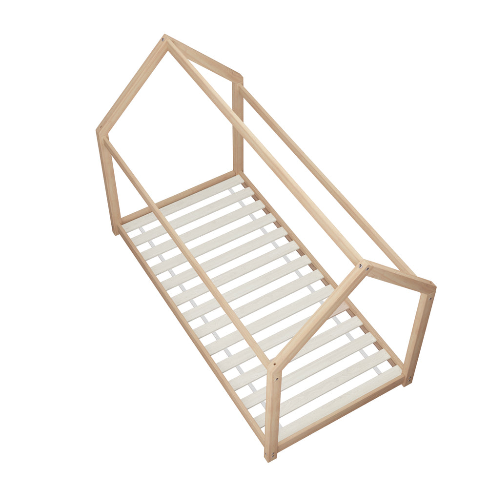 Oikiture Wooden Bed Frame Single Pine Timber Platform
