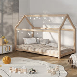 Oikiture Wooden Bed Frame Single Pine Timber Platform