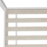 Oikiture Wooden Bed Frame Single House Style White