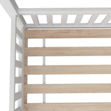 Oikiture Bed Frame Kids Wooden Single House Style - Top-Down View