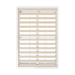 Oikiture Double Wooden Bed Frame Solid Pine Timber White, image 6