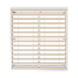 Oikiture Wooden Bed Frame King Size Solid Pine Wood White