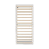 Oikiture Wooden Bed Frame Pine Timber King Single Size White