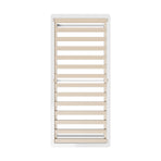 Oikiture Wooden Bed Frame Pine Timber King Single Size White
