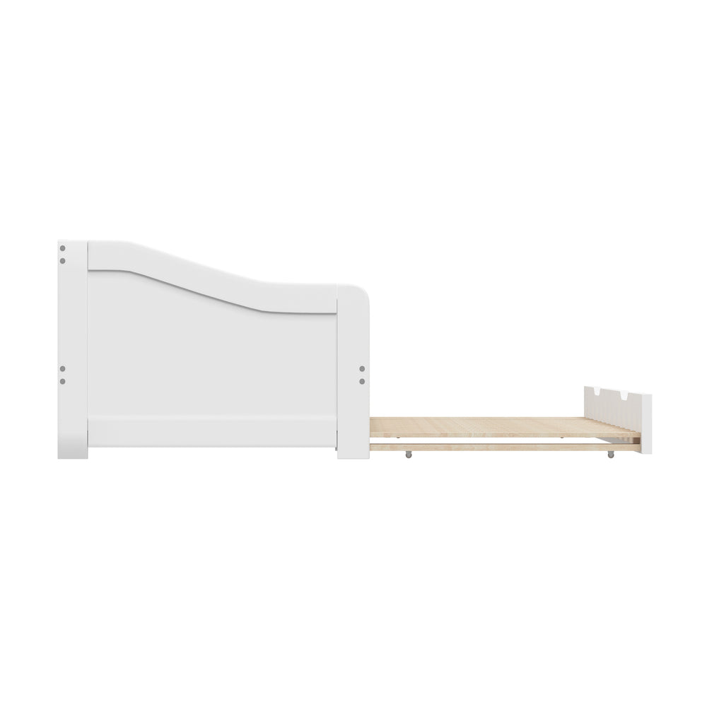Oikiture Trundle Bed Frame Daybed Single Size Wooden
