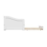 Oikiture Trundle Bed Frame Daybed Single Size Wooden - Front View