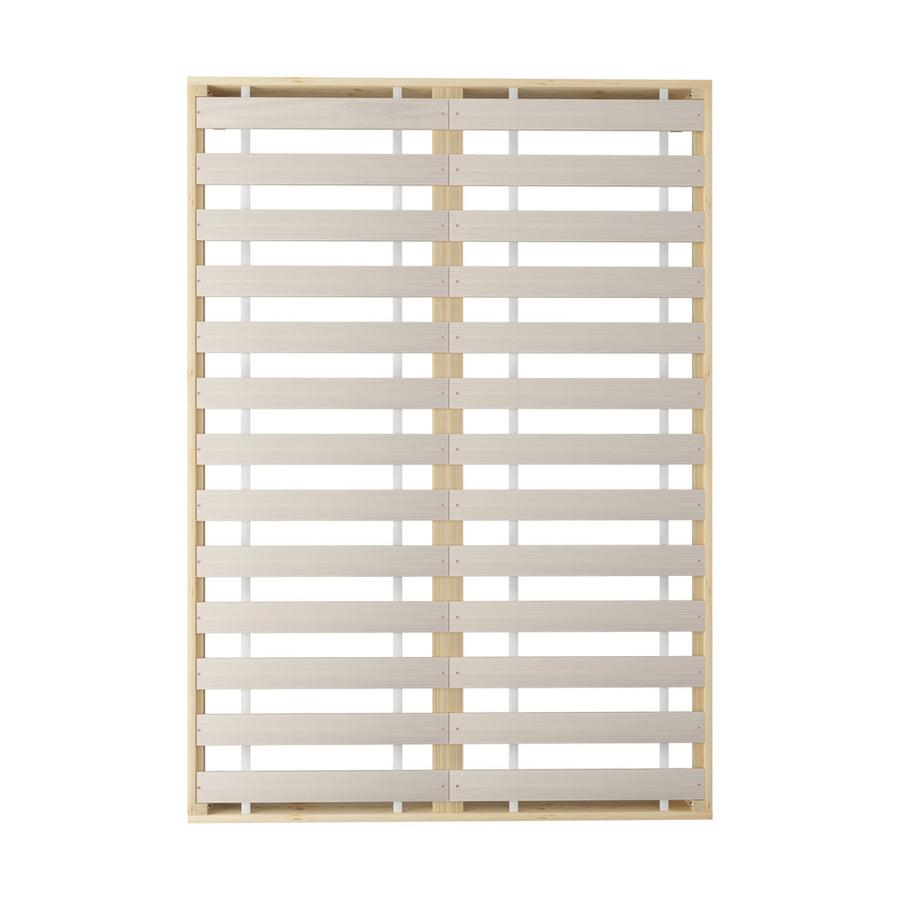 Oikiture Bed Frame Double Size Pine Wood Bed Base