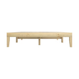 Oikiture Bed Frame Queen Size Pine Wood Bed Base