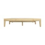 Oikiture Bed Frame Queen Size Pine Wood Bed Base