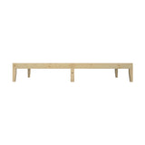Oikiture Bed Frame Single Size Pine Wood Bed Base