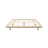 Oikiture Bed Frame Double Size Wooden Bed Base Timber Platform - Side View