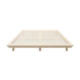 Oikiture Bed Frame King Size Wooden Bed Base Timber Platform - Side View
