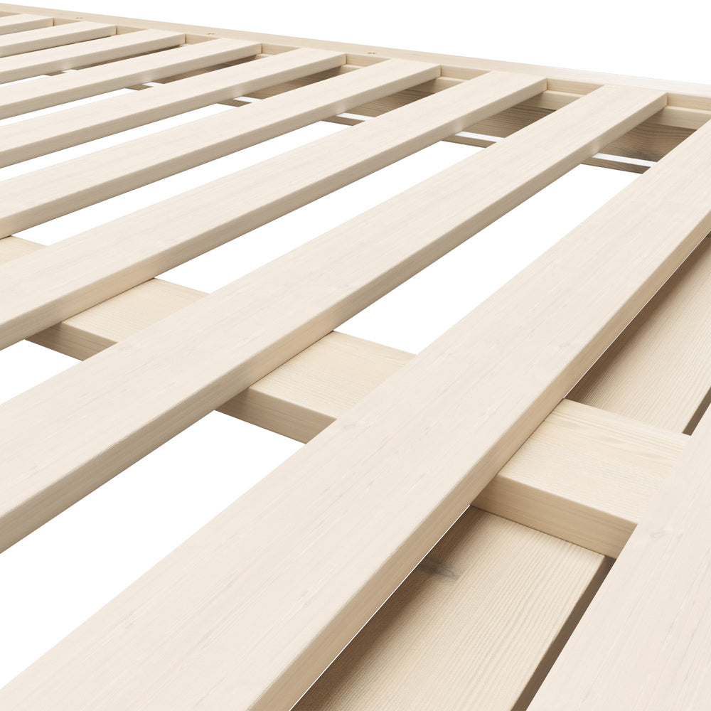 Oikiture Bed Frame King Size Wooden Bed Base Timber Platform