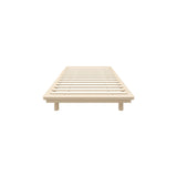 Oikiture Bed Frame King Single Wooden Bed Base Timber Platform - Front View