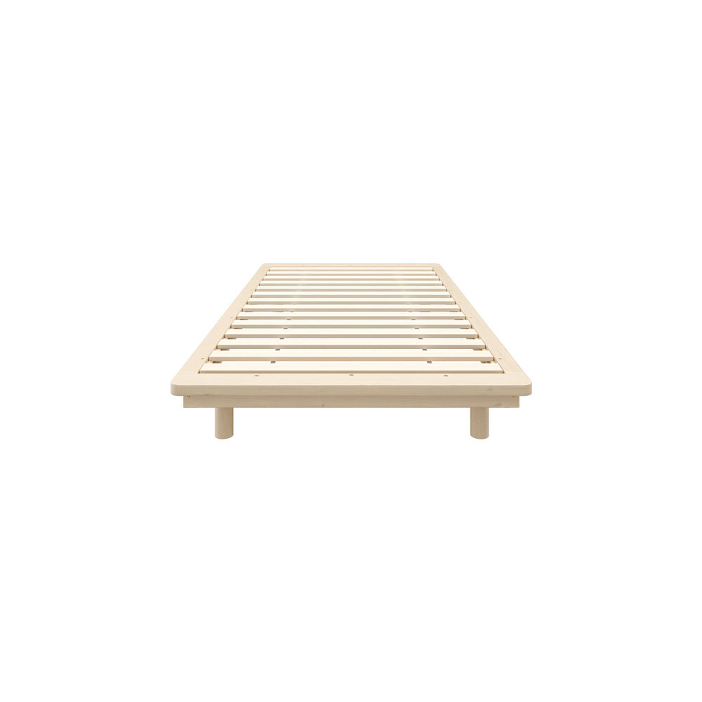 Oikiture Bed Frame Single Size Wooden Bed Base Timber Platform