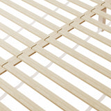 Oikiture Wooden Bed Frame Queen Size with Trundle Drawers White