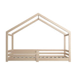Oikiture Bed Frame Wooden Single Size Timber House Frame