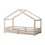 Oikiture Bed Frame Wooden Single Size Timber House Frame